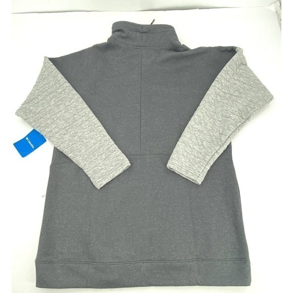 NEW Columbia Sunday Summit Oversized Grey Funnel Neck Women’s Sweatshirt Size L - Picture 3 of 16